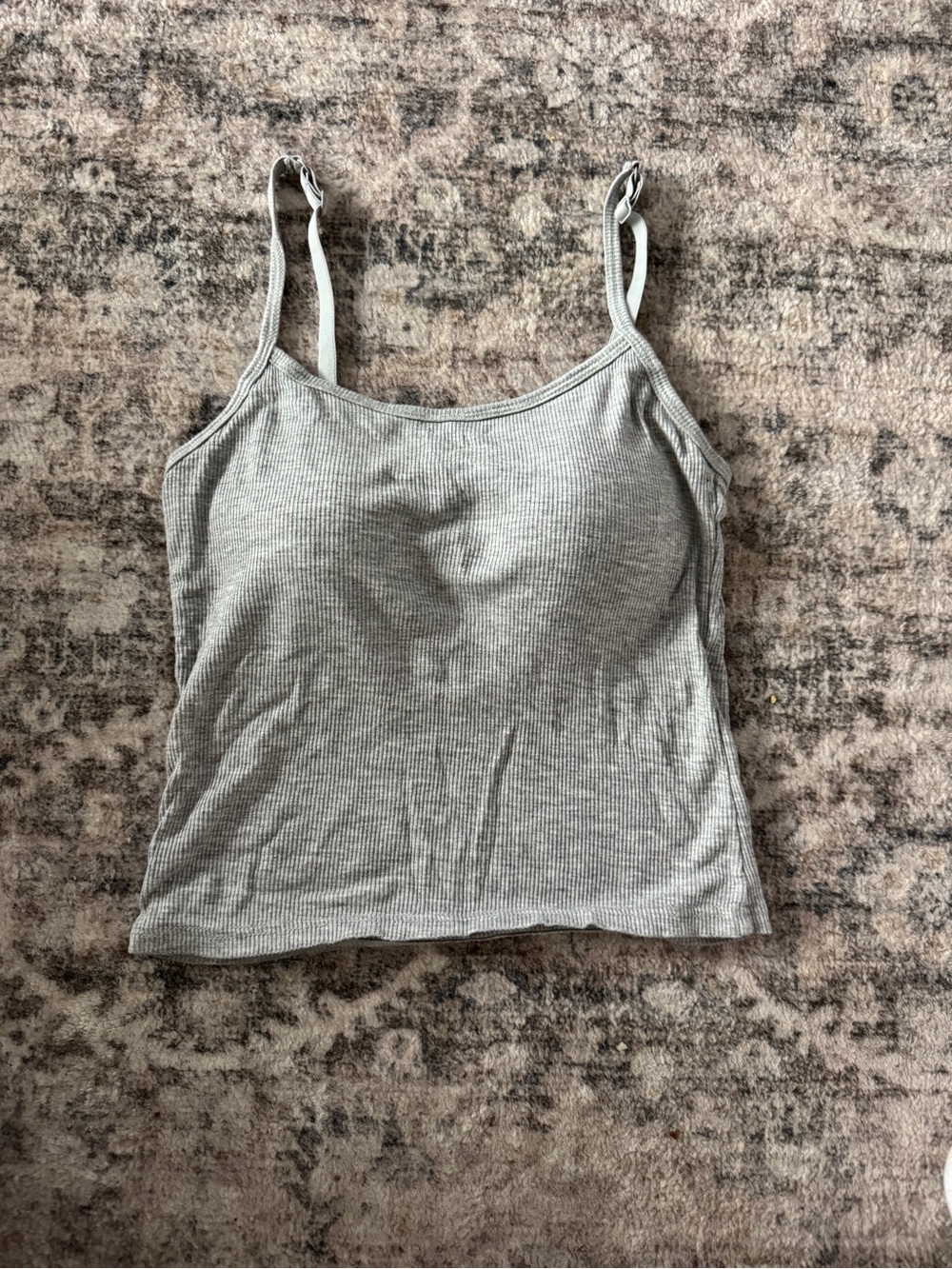 White Ribbed Cami Tank Top - Women's - Picture 2 of 2
